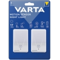 Varta 16624101402 - Комплект от 2 LED нощни лампи с сензор NIGHT LIGHT LED/3xAAA