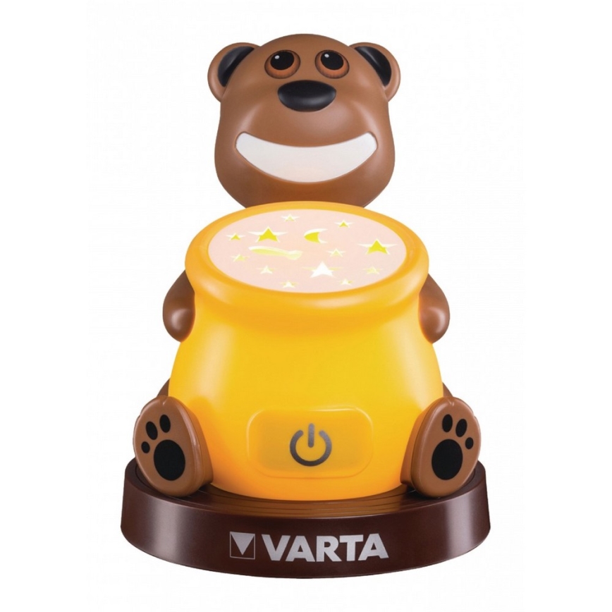 Varta 17501 - LED Детска Проектор лампа PAUL 2xLED/3xAA