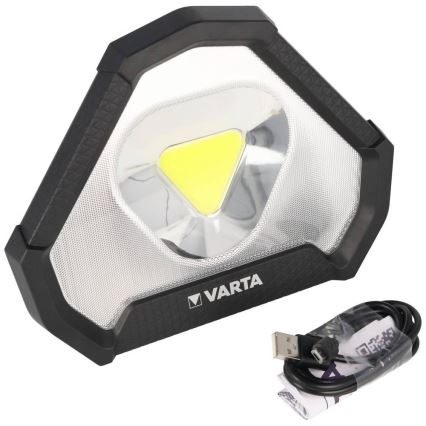 Varta 18647101401 - LED Портативно фенерче WORK FLEX LED/12W/5V 5200mAh IP54