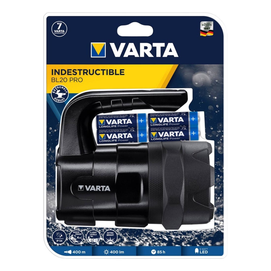 Varta 18751 - LED лампа LED / 6W / 6xAA IP54