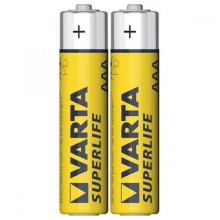 Varta 2003 - 2 бр. Цинково/въглеродна батерия SUPERLIFE AAA 1,5V