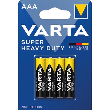 Varta 2003 - 4 бр. цинково-въглеродни батерии за тежки натоварвания AAA 1,5V