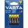 Varta 2003 - 4 бр. цинково-въглеродни батерии за тежки натоварвания AAA 1,5V