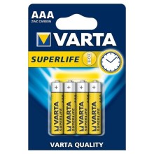 Varta 2003 - 4 бр. Цинково/въглеродна батерия SUPERLIFE AAA 1,5V