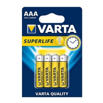 Varta 2003 - 4 бр. Цинково/въглеродна батерия SUPERLIFE AAA 1,5V