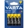 Varta 2006 - 4 бр. цинково-въглеродни батерии SUPER HEAVY DUTY AA 1,5V