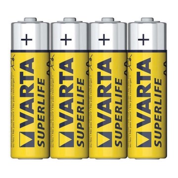 Varta 2006 - 4 бр. цинково-въглеродни батерии SUPERLIFE AA 1,5V SUPERLIFE