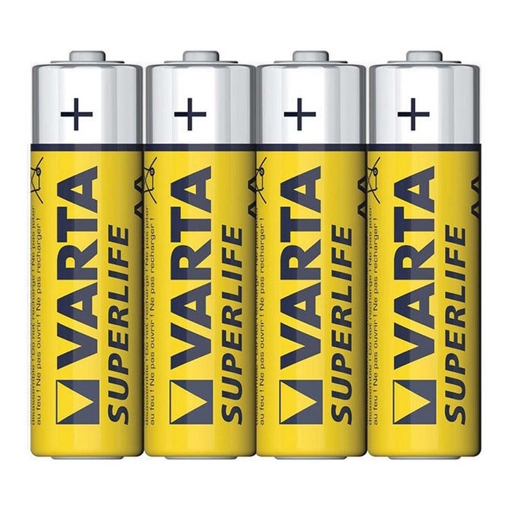 Varta 2006 - 4 бр. цинково-въглеродни батерии SUPERLIFE AA 1,5V SUPERLIFE