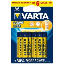 Varta 4106 - 6 ks Алкални батерии LONGLIFE EXTRA AA 1,5V