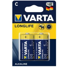Varta 4114 - 2 бр. Алкална батерия LONGLIFE EXTRA C 1,5V
