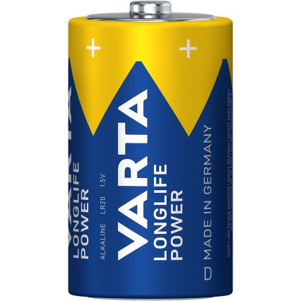 Varta 4920121422 - 2 бр. Алкална батерия LONGLIFE POWER LR20/D 1,5V