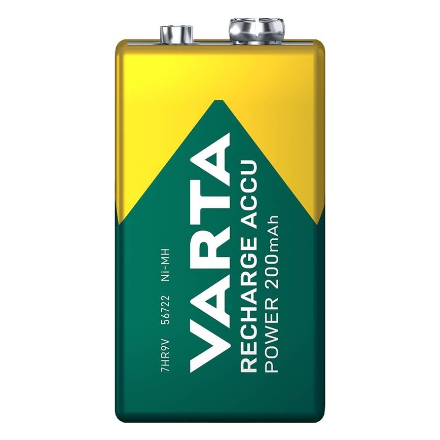 Varta 56722101401 - 1 бр. презареждаема Ni-MH акумулаторна батерия 200mAh/9V