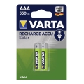 Varta 56733 - 2 бр. акумулаторна батерия SOLAR ACCU AAA NiMH/550mAh/1,2V
