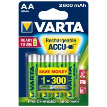 Varta 5716 - 4 бр. акумулаторна батерия ACCU AA NiMH/2600mAh/1,2V