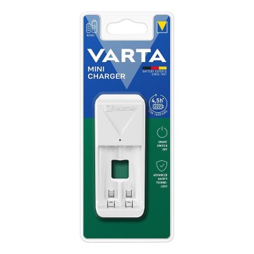 Varta 57656101401 - Зарядно устройство за 2 батерии AA/AAA, 230 V