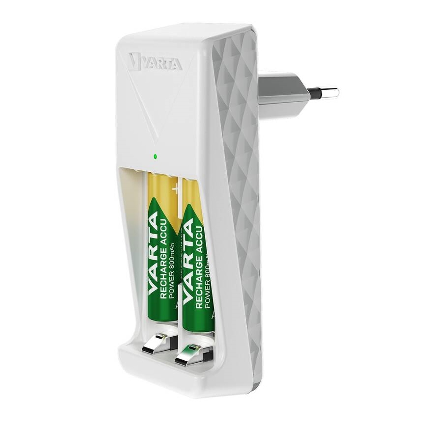 Varta 57656101451 - Зарядно за батерии 2x AA/AAA, 2100 mAh, 230 V