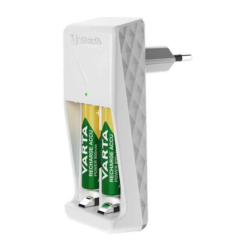 Varta 57656201421 - Зарядно устройство за батерии 2xAA/AAA 800 mAh 230V