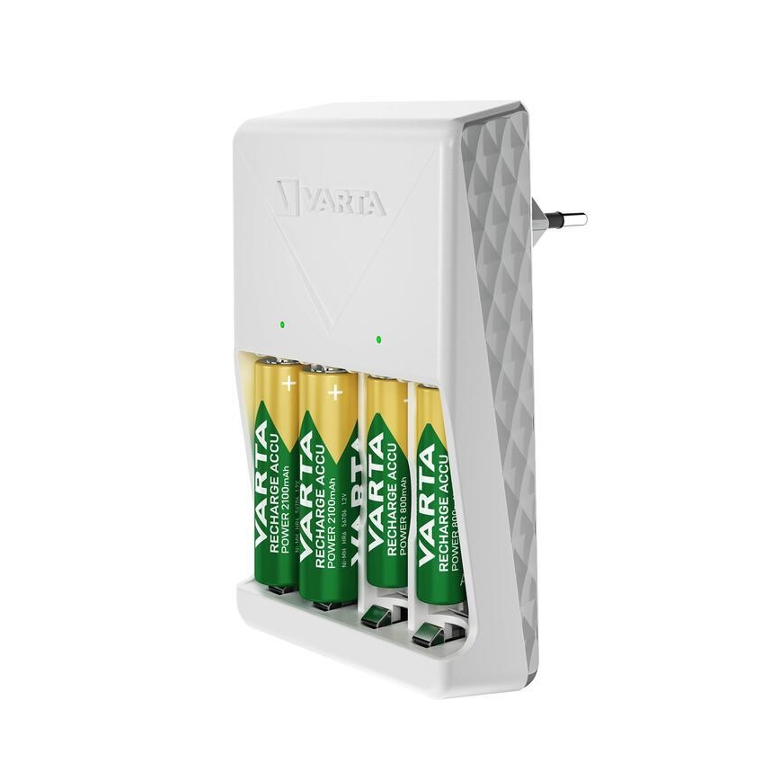 Varta 57657101451 - Зарядно устройство за батерии 4xAA/AAA 2100mAh 230V