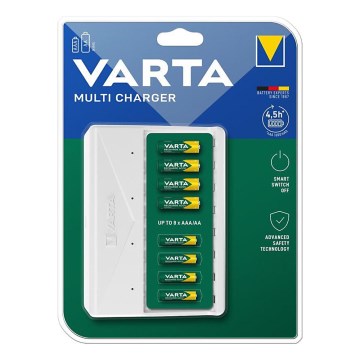 Varta 57659101401 - Зарядно за 8 батерии AA/AAA, 5 V