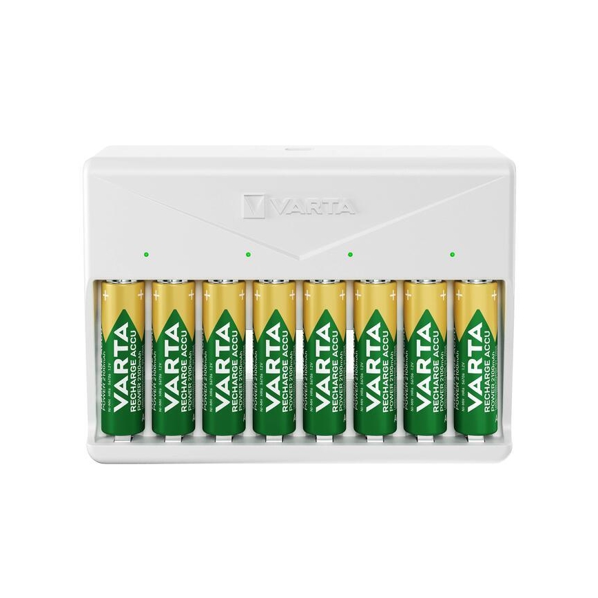 Varta 57659101401 - Зарядно за 8 батерии AA/AAA, 5 V