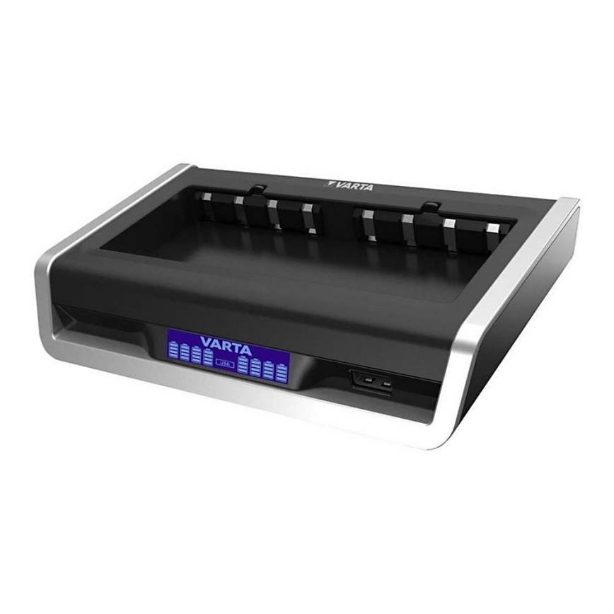 VARTA 57671 - LCD Мулти зарядно 8xAA/AAA a USB зареждане 4ч