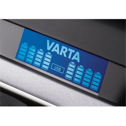 VARTA 57671 - LCD Мулти зарядно 8xAA/AAA a USB зареждане 4ч