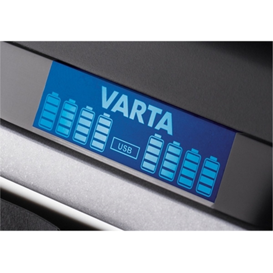 VARTA 57671 - LCD Мулти зарядно 8xAA/AAA a USB зареждане 4ч