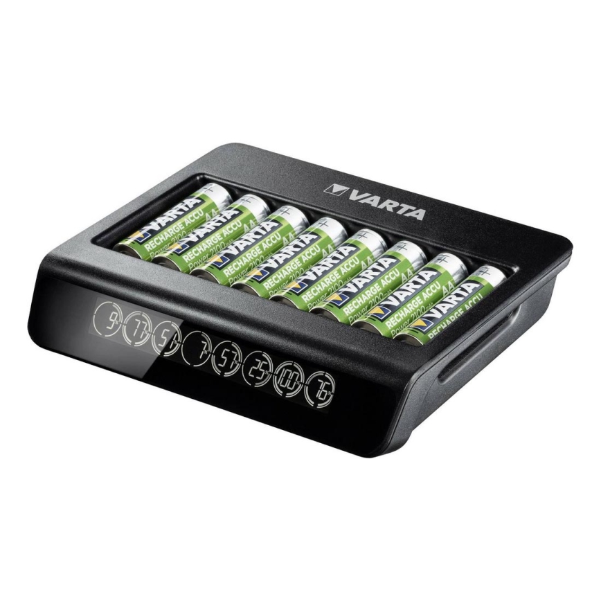 Varta 57681 - LCD Смарт зарядно устройство 8xAA/AAA зареждане 2ч
