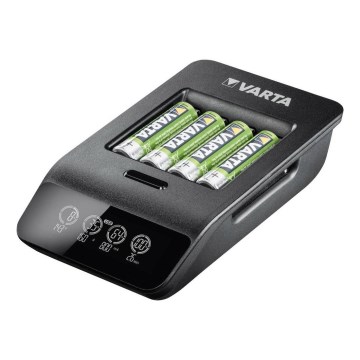 VARTA 57684 - LCD Смарт зарядно 4xAA/AAA зареждане 1.5ч