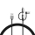 Varta 57937101111 - USB кабел 3в1 с конектор Lightning и Micro USB 2 м