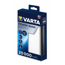 Varta 57978101111 - Power Bank ENERGY 20000mAh / 2.4V бял