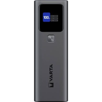Varta 57984101111 - Преносима батерия с LED дисплей и Power Delivery 27000 mAh/140W/3,7V
