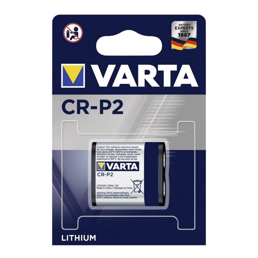 Varta 6204301401 - 1 pc Литиева фото батерия CR-P2 6V