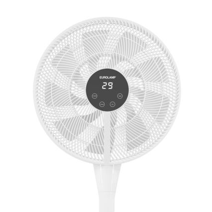 Вентилатор на стойка 25W/230V 130 см бял + дистанционно управление