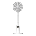 Вентилатор на стойка с мъгълен ефект 50W/230V 126 cm бял + дистанционно управление