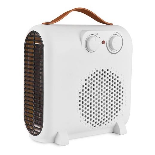 Вентилатор с нагревател 1000/2000W/230V бял