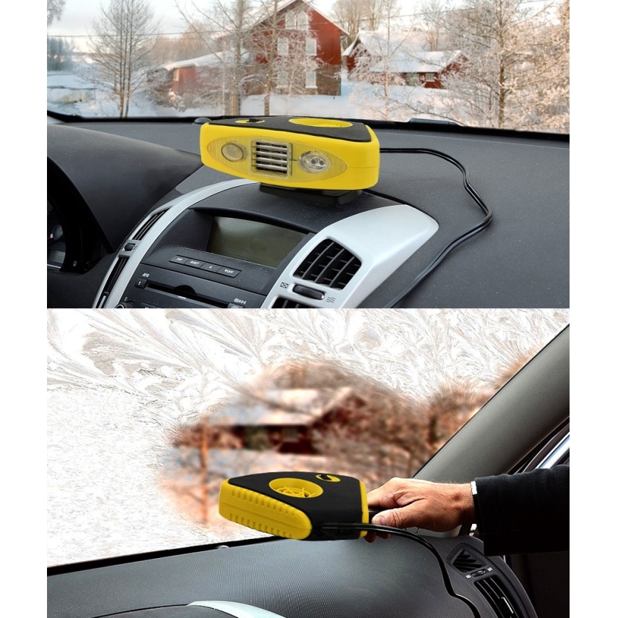 Вентилатор с подгряване и LED лампа 3в1 158W/12V
