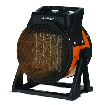 Вентилатор с керамичен нагревател 1000/2000W/230V оранжев/черен
