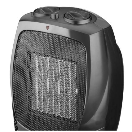 Вентилатор с керамичен нагревател RIN 1500W/230V, черен