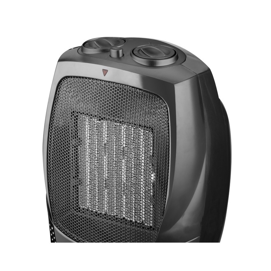 Вентилатор с керамичен нагревател RIN 1500W/230V, черен