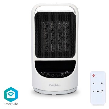Вентилатор с керамичен подгряващ елемент Smartlife 1000/1500W/230V Wi-Fi Tuya + дистанционно управление