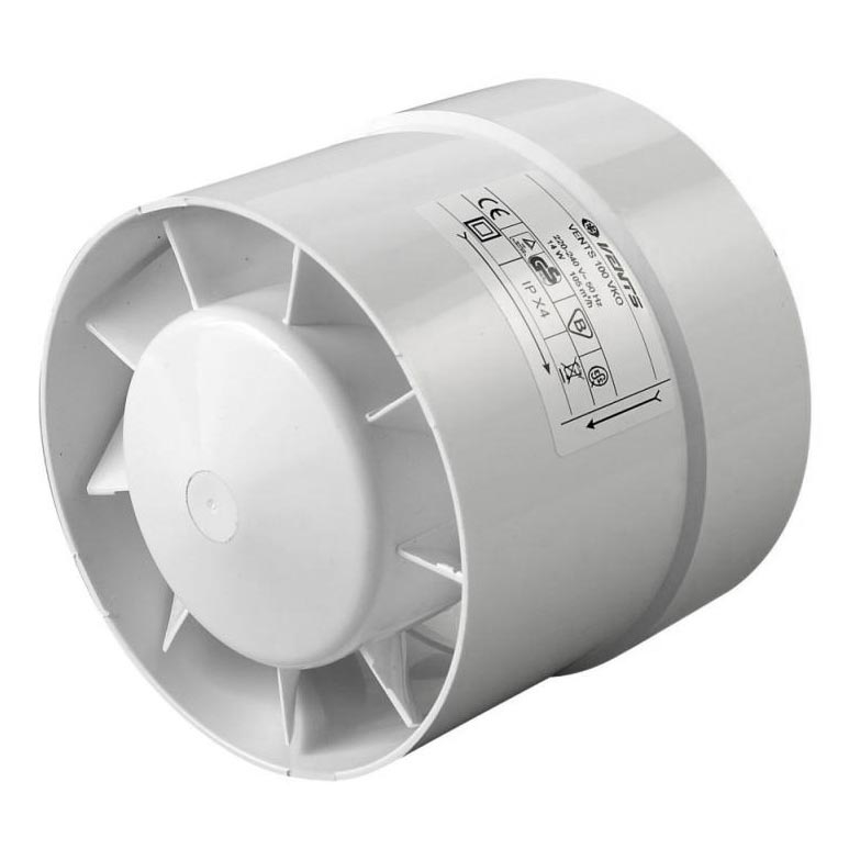 Вентилатор VENTS 125 VKO тръбен 12,5 см