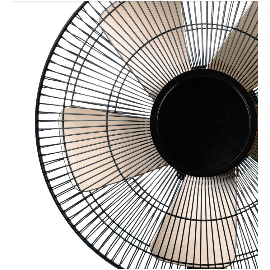 Вентилатор за маса 40W/230V Ø 35 см черен/златист