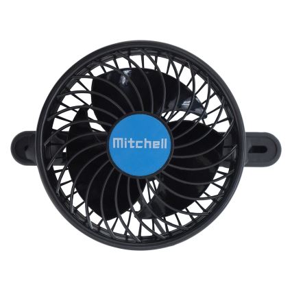 Вентилатор за облегалка в кола 4W/12V черен