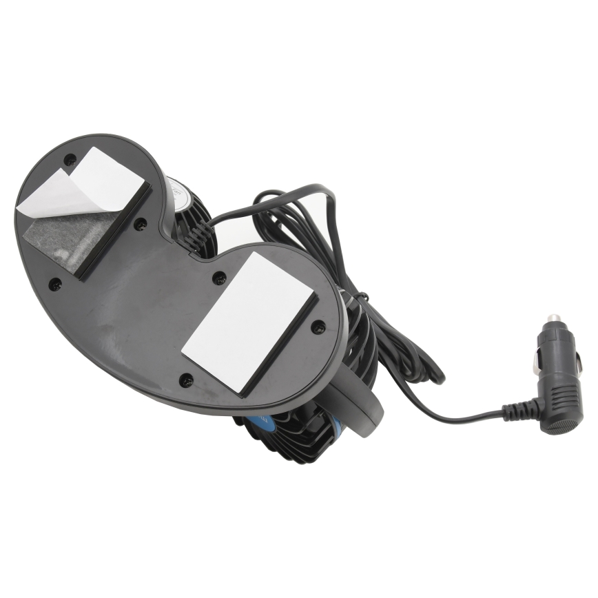 Вентилатор за табло на кола 4W/12V черен