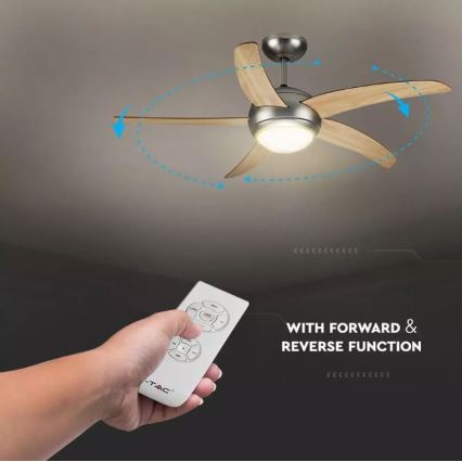 Вентилатор за таван 2xE27/20W/230V Ø 132 см + дистанционно управление