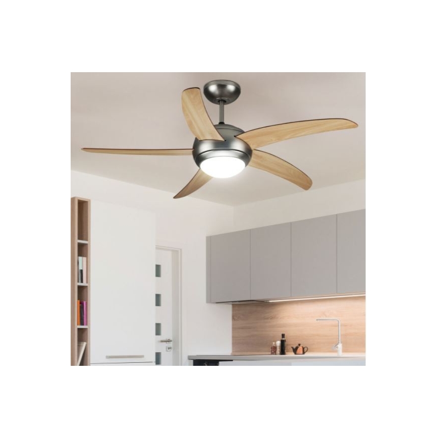 Вентилатор за таван 2xE27/20W/230V Ø 132 см + дистанционно управление