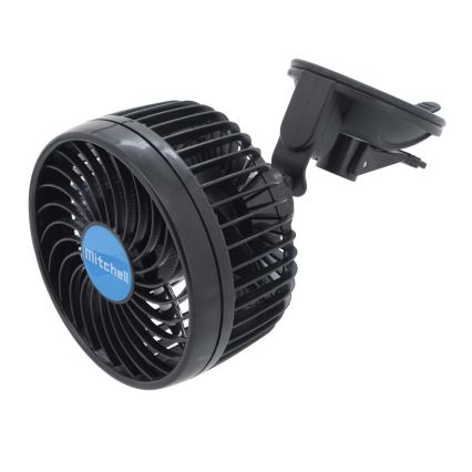 Вентилатор за кола с вендуза 4W/12V черен