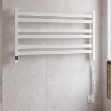 Vertaduro - Електрически сушилник за кърпи с термостат AVA 181W/230V 50x90 cm IP44 бял, десен