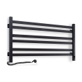 Vertaduro - Електрически сушилник за кърпи с термостат AVA 181W/230V 50x90 cm IP44 черен ляв